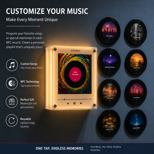 AuraBox Magnetic NFC Music Player
